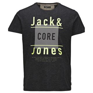 Jack & Jones Mens Casual Tag Detailed T Shirt Black