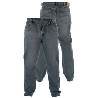 Rockford Mens Comfort Fit Large Size Quality Jeans Dirty Denim