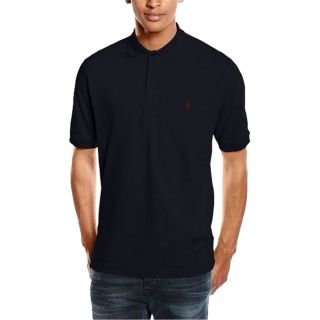 Farah Mens New Casual Cove Plain Polo Shirts True Navy 