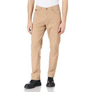 Wrangler Texas Mens New Stretch Regular Fit Light Weight Twill Chino Jeans Cornstalk