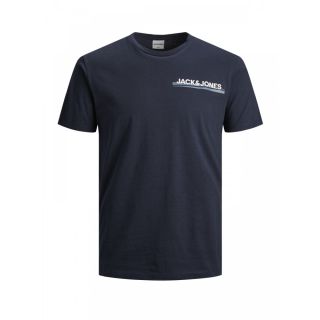 Mens Jack & Jones New JCOZINE Designer Classic T Shirt Sky Captain