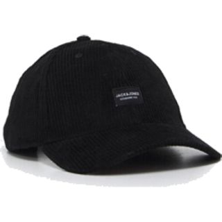 Jack & Jones Adults JACZIMON Corduroy Baseball Caps Black