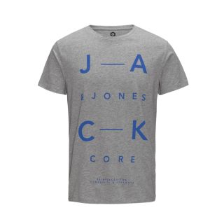 Mens Jack & Jones New Home Designer Crew Neck T-Shirt Grey