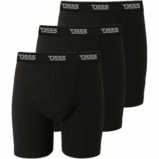 Duke New Mens Kingsize Big Cotton Boxer Shorts Button Fly XL Underwear 3 Pack Black