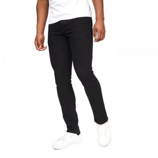 Crosshatch Mens Buraca Slim Fit Jeans Black Wash