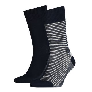 Mens Levis 2 Pack New Striped Branded 168SF Socks Mid Denim