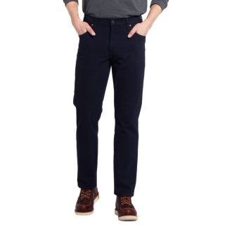 Wrangler Texas Mens Stretch Regular Fit Brushed Cotton Jeans Navy
