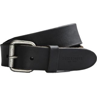 Jack & Jones Jakob Buckle Casual Leather Trousers Jean Belt Black 