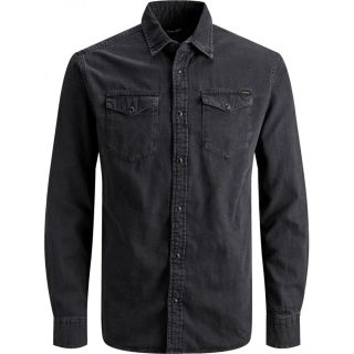 Jack & Jones Mens Vintage New Sheridan Denim Shirt Black Denim