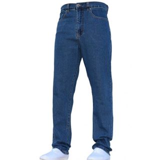 Mens Forge Jeans Heavy Duty Workwear Basic Straight Regular Fit StoneWash Jeans