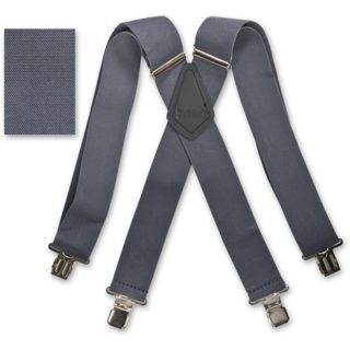 Brimarc Mens Heavy Duty Grey Braces Trouser Belt Suspender 2" 50mm Wide