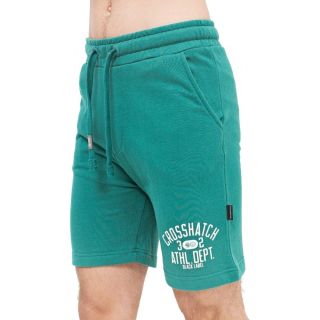 Crosshatch Mens New Designer Loopworth Jogger Casual Shorts Green