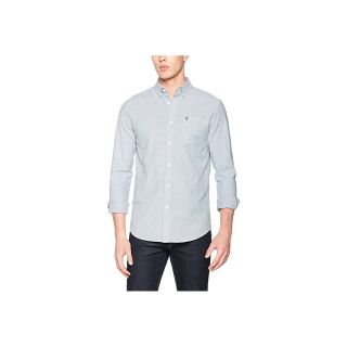 Farah Mens Long Sleeve Casual Fit Oxford Shirt Thompson Regatta Blue