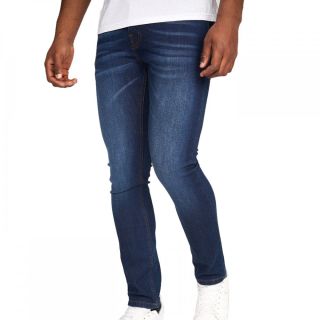 Crosshatch Mens Buraca Slim Fit Jeans Dark Wash