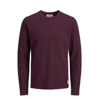 Jack & Jones Mens New Universe Knit Crew Neck Jumper Rio Red
