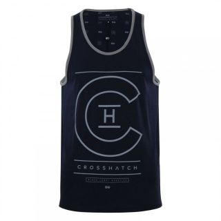 Crosshatch Mens New Branded Alfa Casual Vest Night Sky