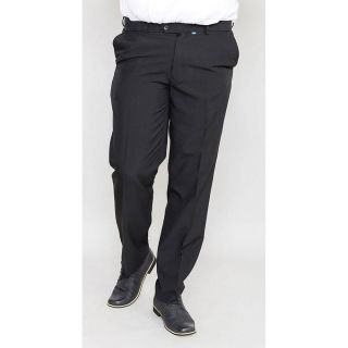 D555 Mens New Bruno Stretch Xtenda Waist Chinos Trousers Black