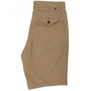 Farah Mens New Crane Soft Twill Chino Summer Shorts Classic Khaki