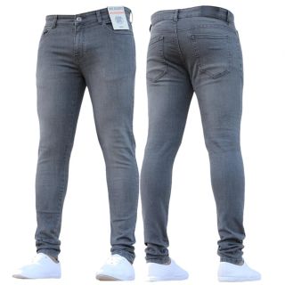 New Boys Kind Enzo Designer Stretch Skinny Slim Fit Grey Denim Jeans