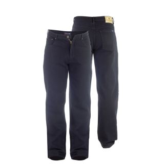 Rockford Mens  Comfort Fit Mens 38" Leg Large Size Quality Jeans Black