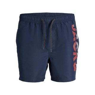 Jack & Jones Mens New Branded JPSTFIJI Swim Shorts Navy Blazer
