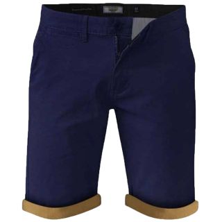 Mens New D555 Roll Up Chino Summer Morgan Shorts Navy
