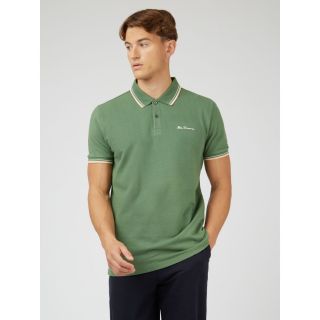 Ben Sherman Signature Pique Polo Shirt Rich Fern
