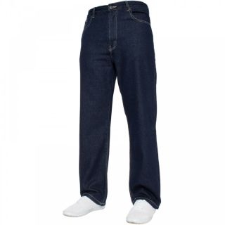 Mens Forge Jeans Heavy Duty Workwear Basic Straight Regular Fit Indigo Jeans