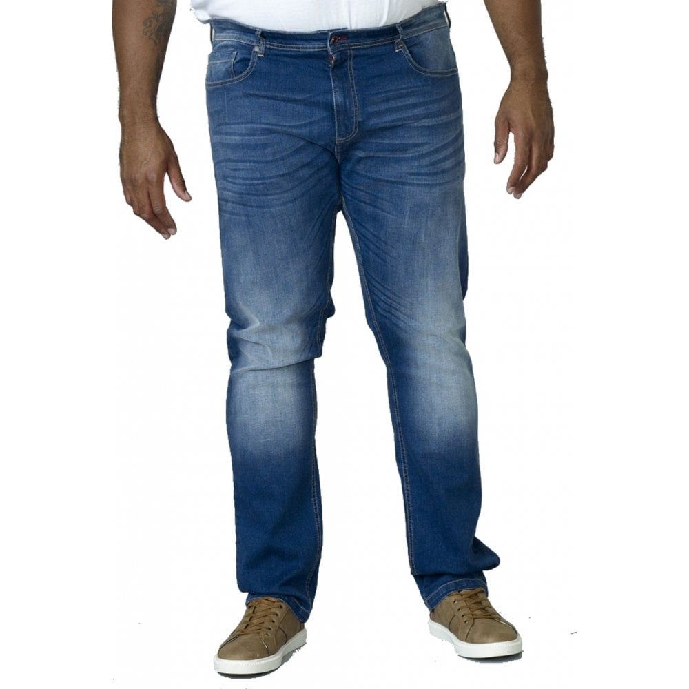 D555 Mens Ambrose New Stretch Slim Fit Denim Jeans 38" Leg