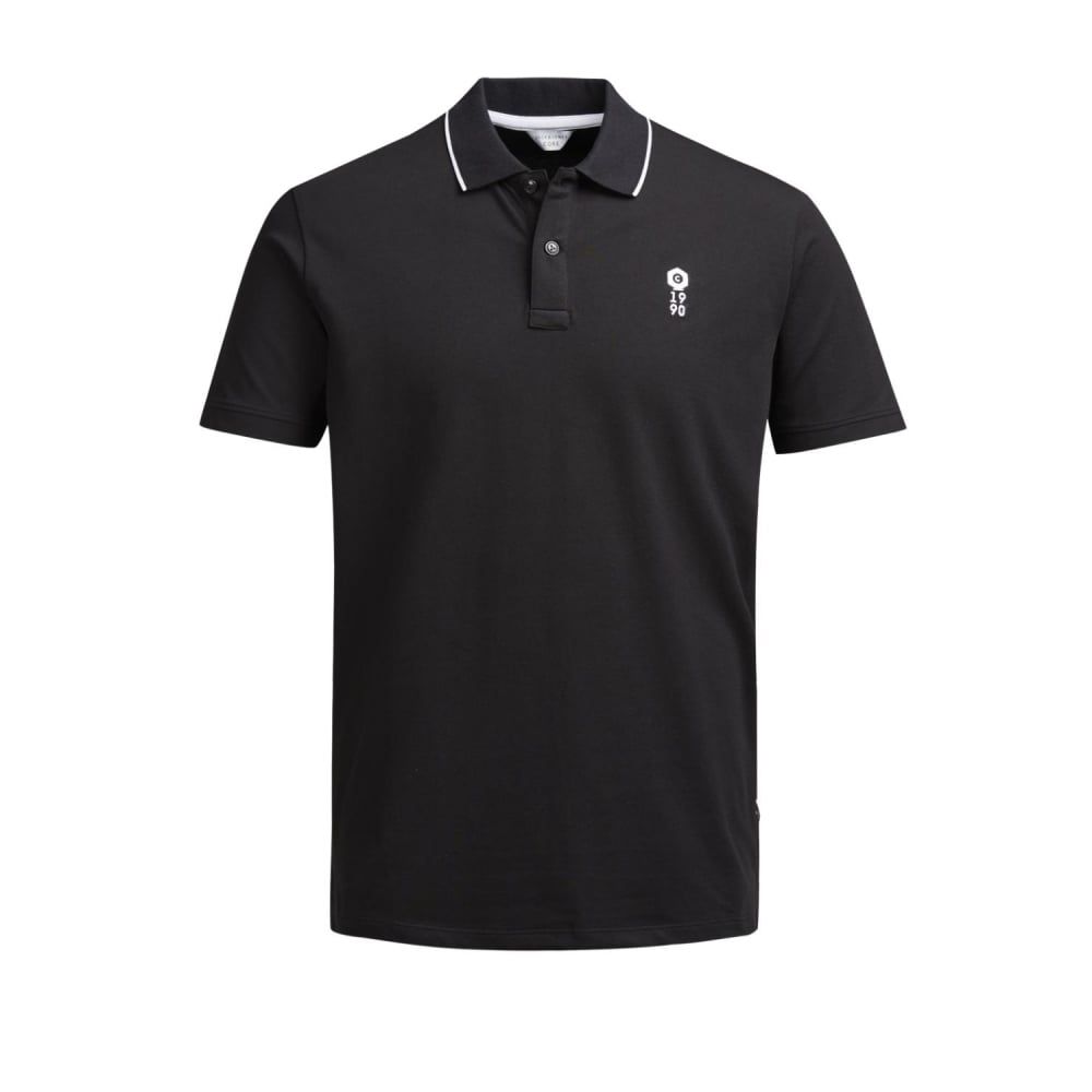 Jack & Jones Casual Stone Regular Fit Polo Shirts Black
