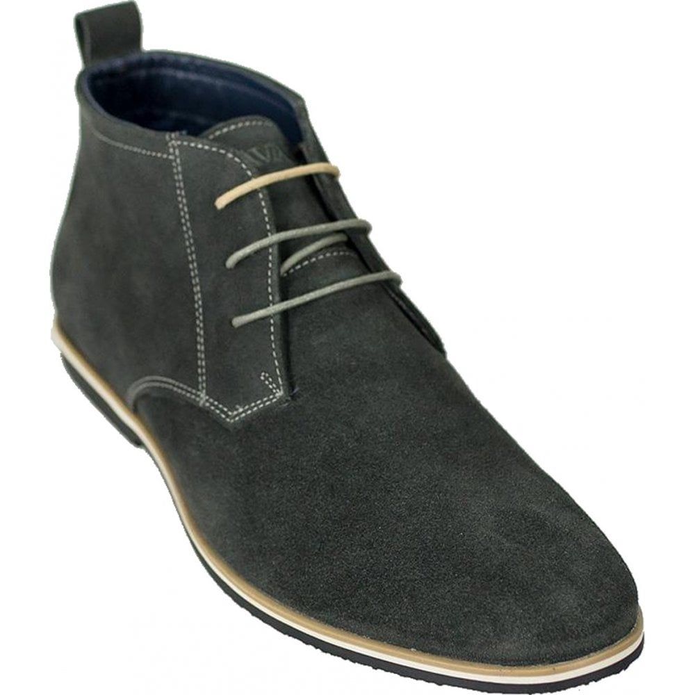 Cavani Mens New Dessert Classic Mod Premium Suede Boots Grey