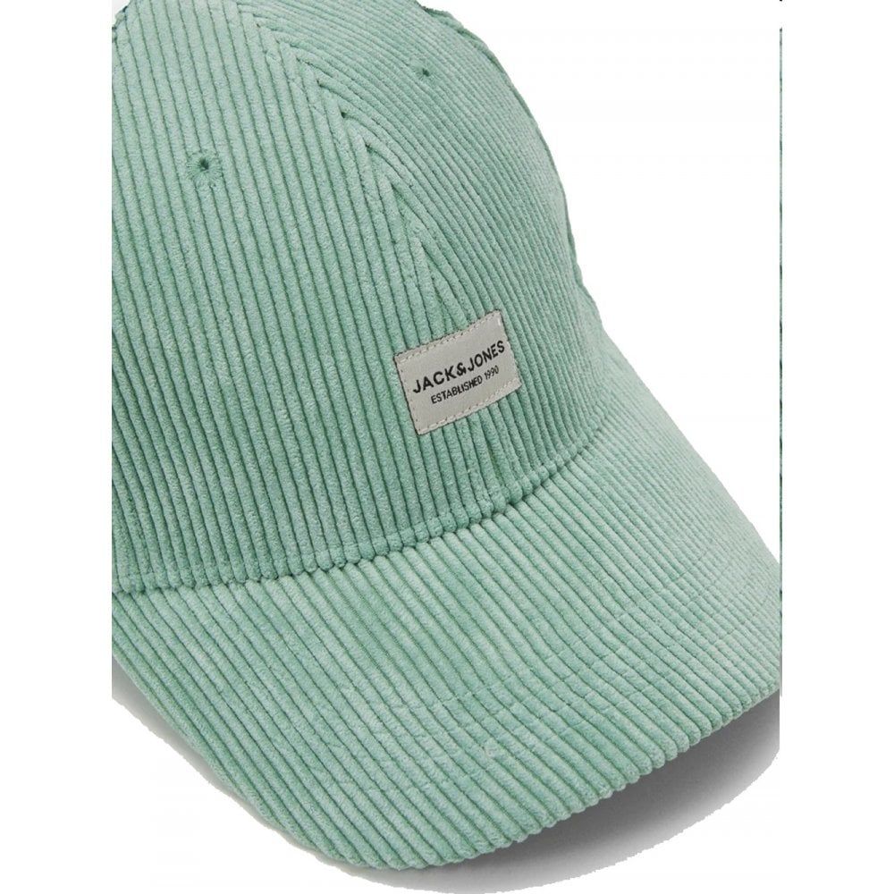 Jack & Jones Adults JACZIMON Corduroy Baseball Caps Mineral Blue