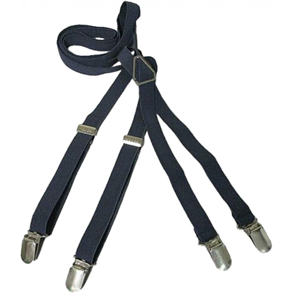 Merc London Navy 1/2 14mm Thin Mens Punk Mod Braces 