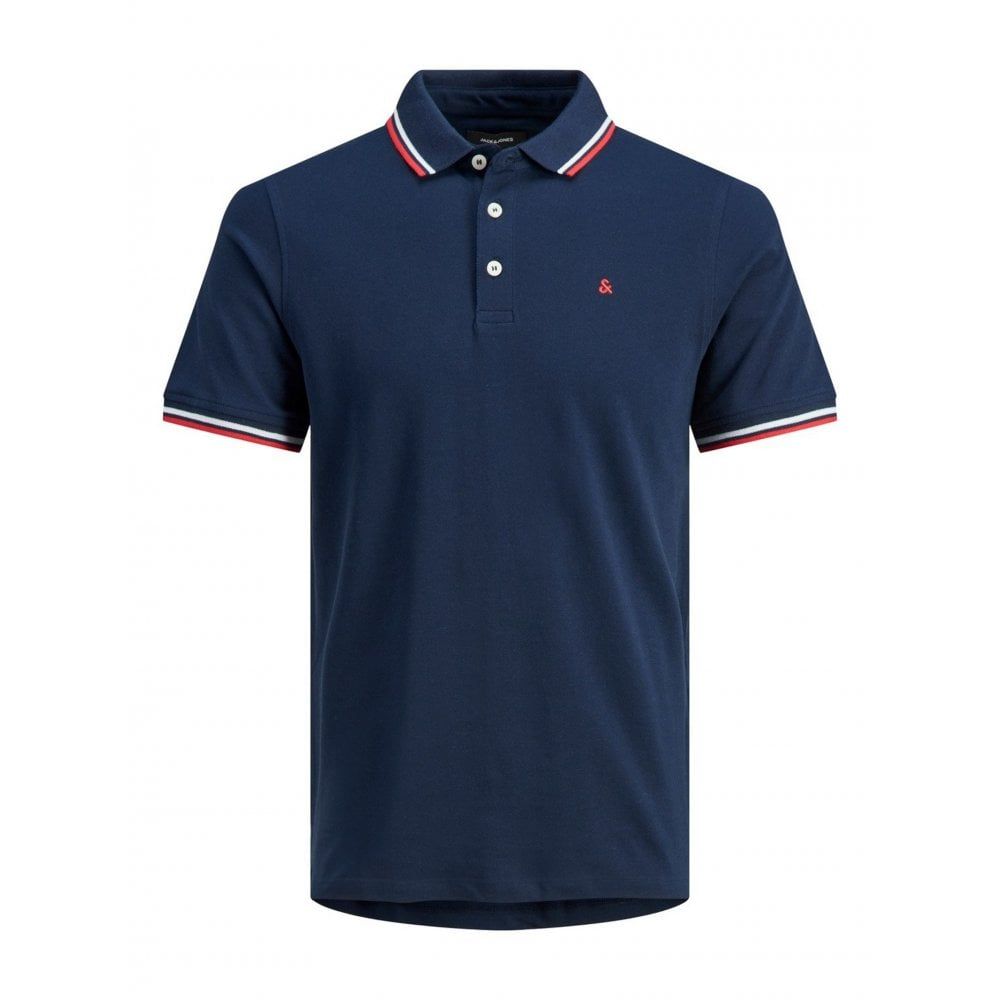Jack & Jones Casual Paulos Regular Fit Polo Shirts Navy Blazer