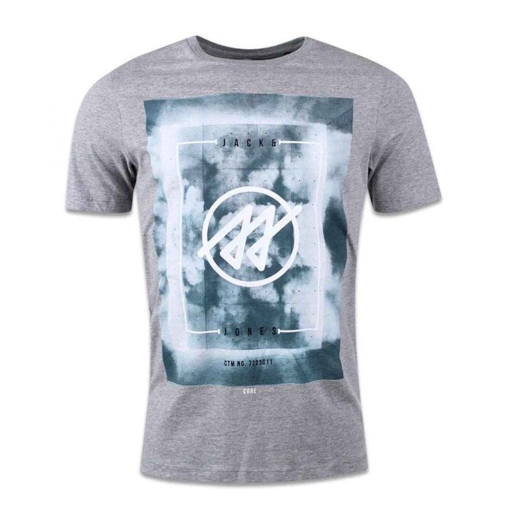 Jack & Jones Men's Jcolion Tee Ss Crew Neck T-Shirt Grey