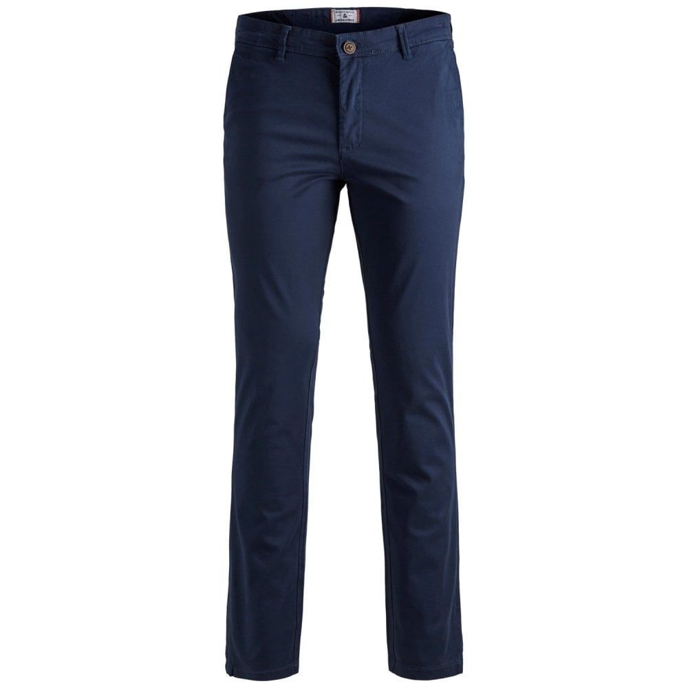 New Jack & Jones Mens Marco JJBowie Designer Chino's Navy Blazer