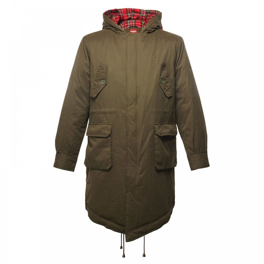 Merc London Vintage Tobias Fish Tail Parkas Combat Green
