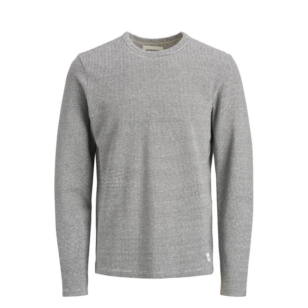 Jack & Jones Mens New Universe Knit Crew Neck Jumper Dark Grey