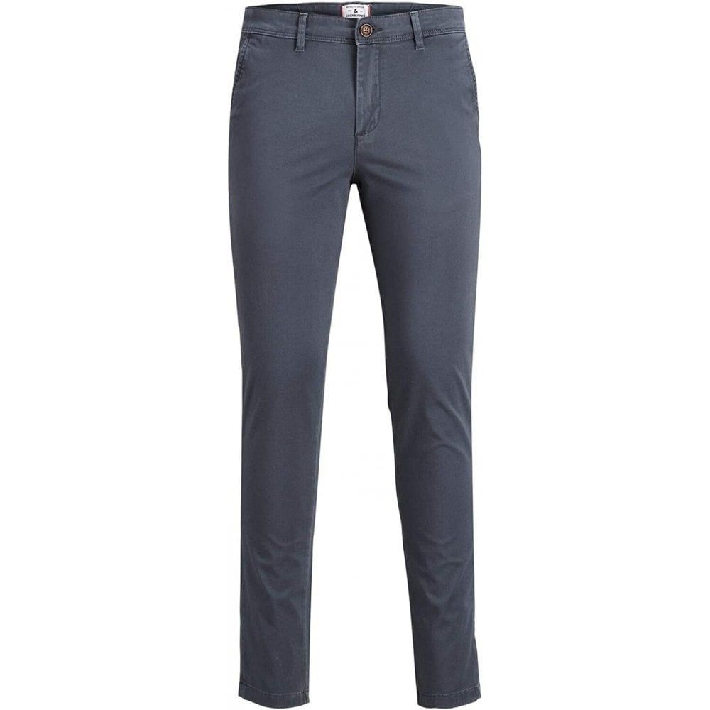 New Jack & Jones Mens Marco JJBowie Designer Chino's Asphalt