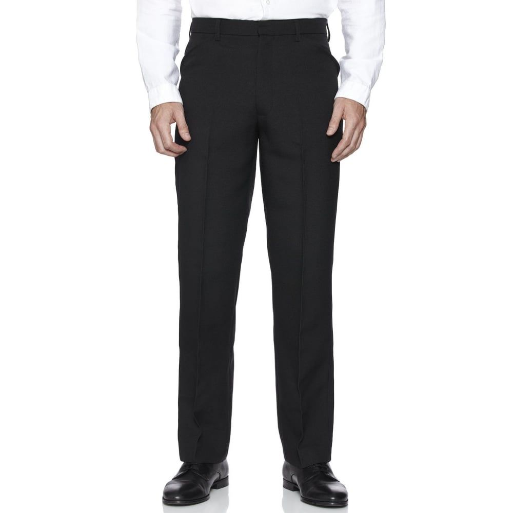 Farah Classic Hopsack Frogmouth Pocket Straight Leg Trouser Black
