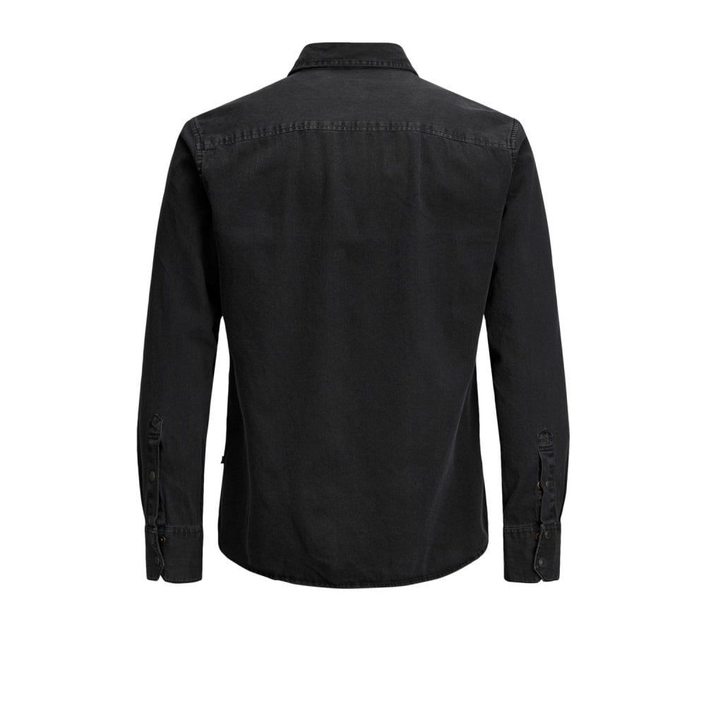 Jack & Jones Mens Kingsize Vintage New Sheridan Denim Shirt Black
