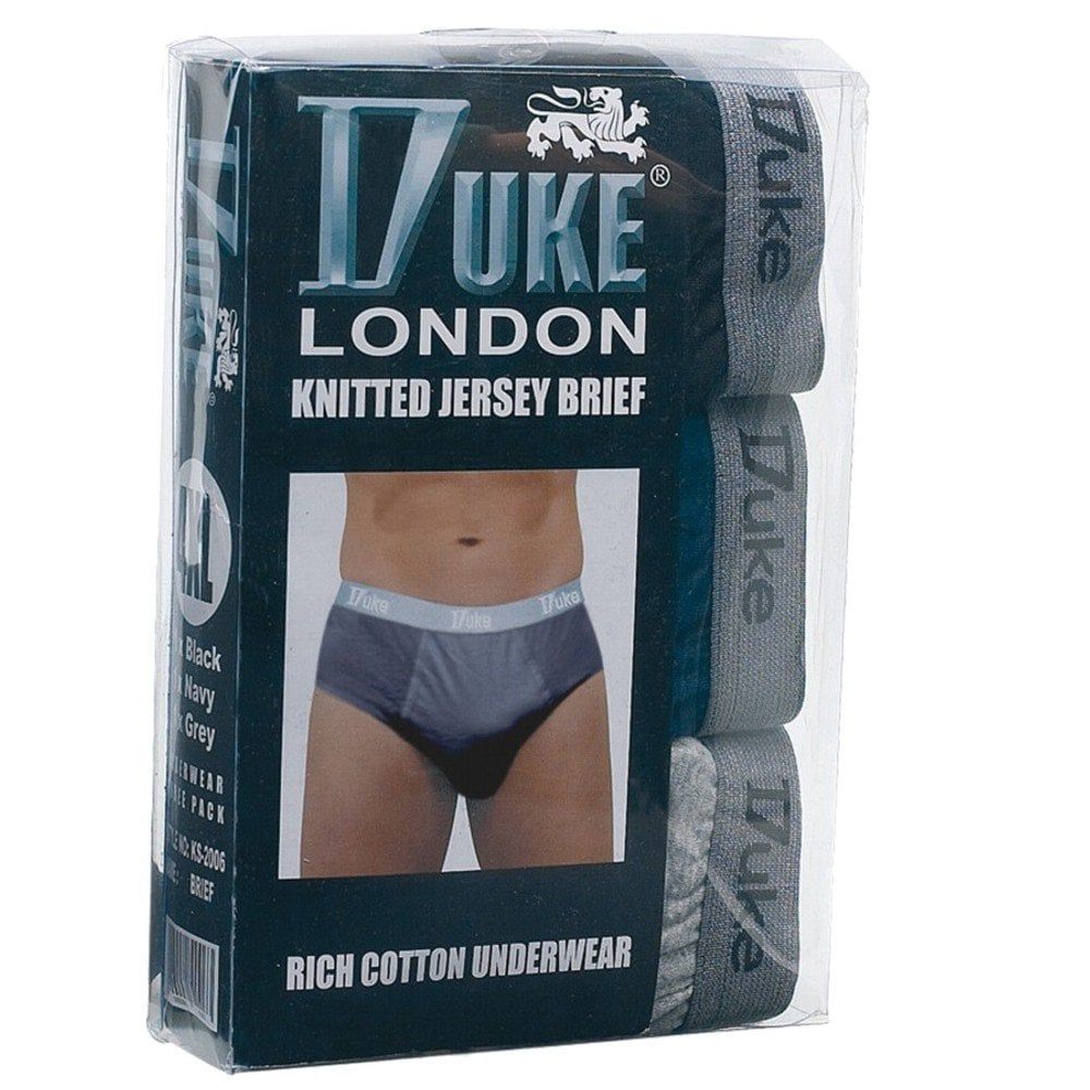 Duke New Mens Kingsize Big Jersey Briefs XL Underwear 3 Pack