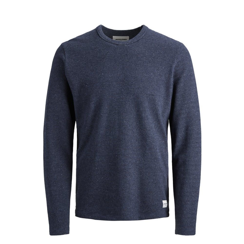 Jack & Jones Mens New Universe Knit Crew Neck Jumper Sky Captain