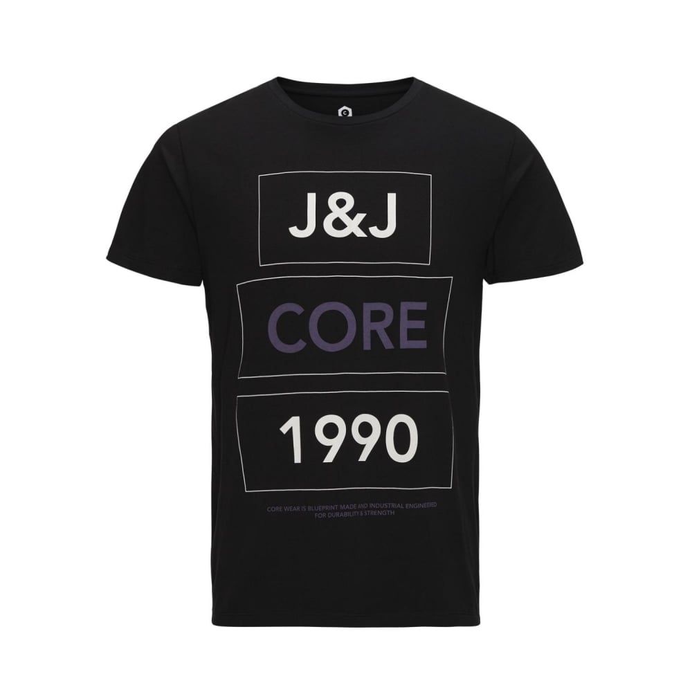 Jack & Jones Home Designer Crew Neck T-Shirt Black