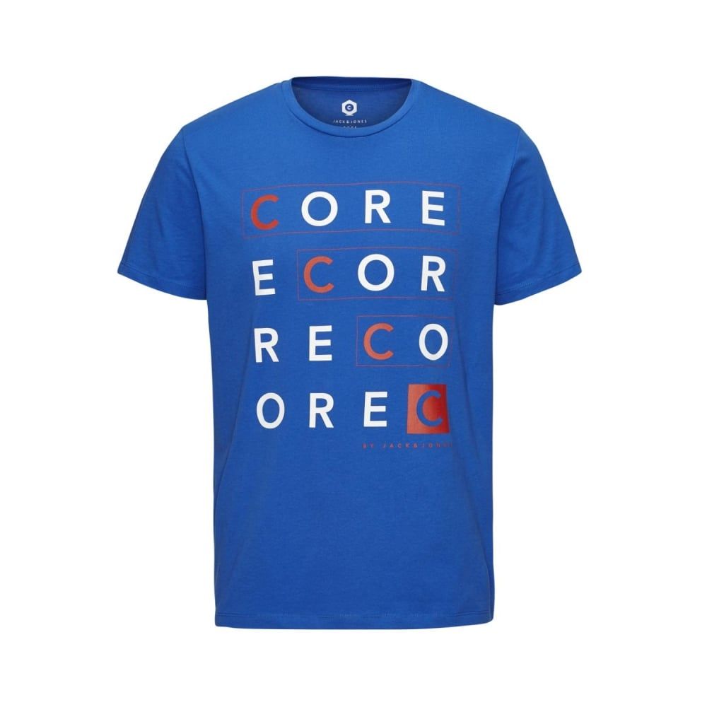 Jack & Jones Home Designer Crew Neck T-Shirt Nautical Blue