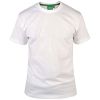 Mens D555 New Premium Weight Combed Cotton King Size Crew Neck T-Shirt White