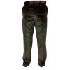 Mens Carabou Expandable Waist New Thick Jumbo Corduroy Trousers Olive