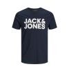 Mens Jack & Jones New Corp Designer Classic T Shirt Navy Blazer