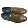 Mens Belide Designer Suede Look Shoes Smart Formal Wedding Office Camel