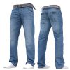 Crosshatch Mens Wak New Straignt Leg Jeans Mid Stonewash